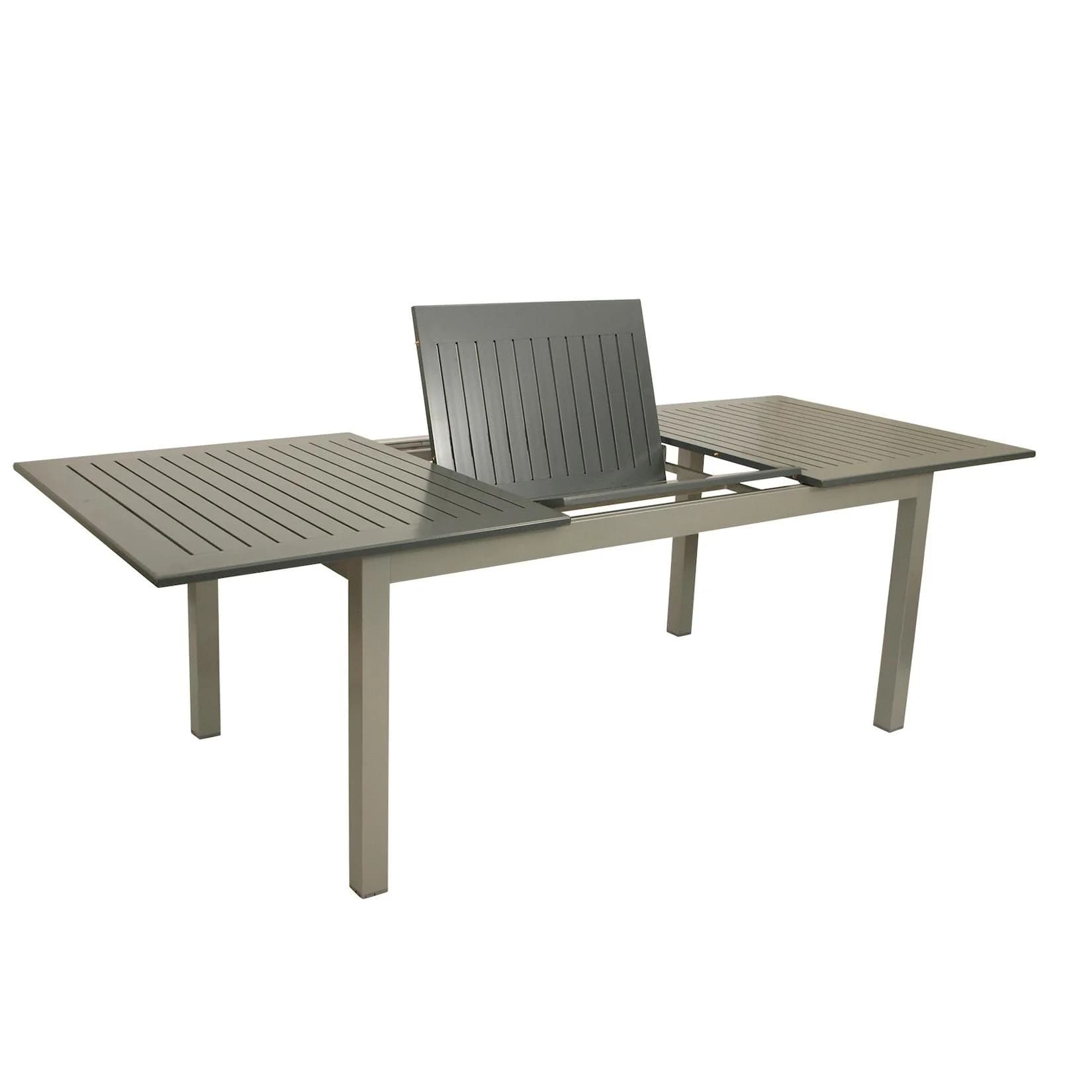 DEGAMO Ausziehtisch BAJAZZO Aluminium Grau Modern