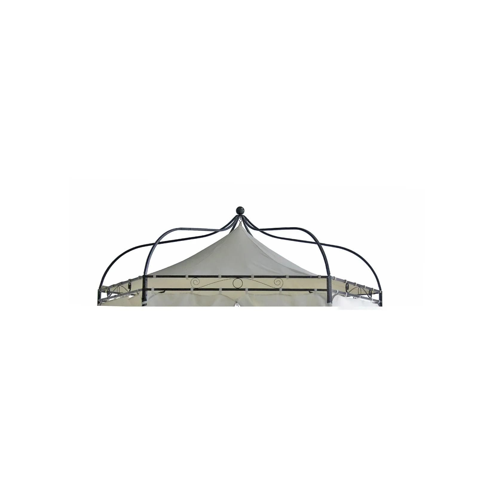 DEGAMO Ersatzdach Pavillon MODENA 6-eckig Polyester PVC-écru