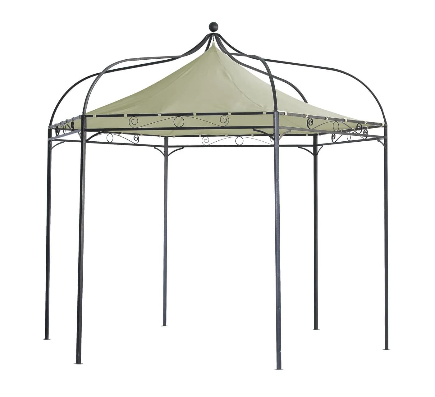 DEGAMO Ersatzdach Pavillon MODENA 6-eckig Polyester PVC-écru - Bild 2