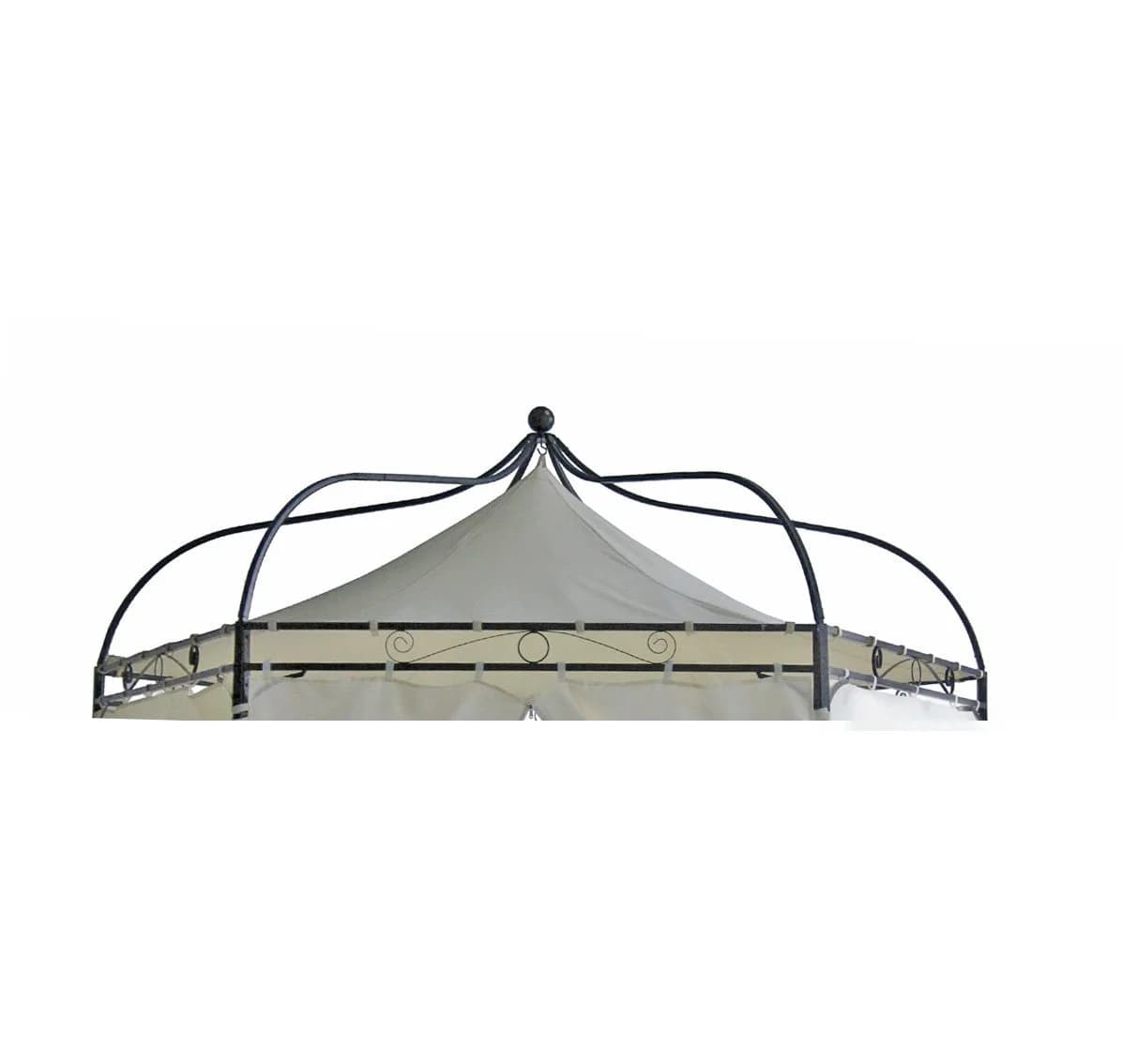DEGAMO Ersatzdach Pavillon MODENA 6-eckig Polyester PVC-écru - Bild 3