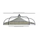 DEGAMO Ersatzdach Pavillon MODENA 6-eckig Polyester PVC-écru Bild 4