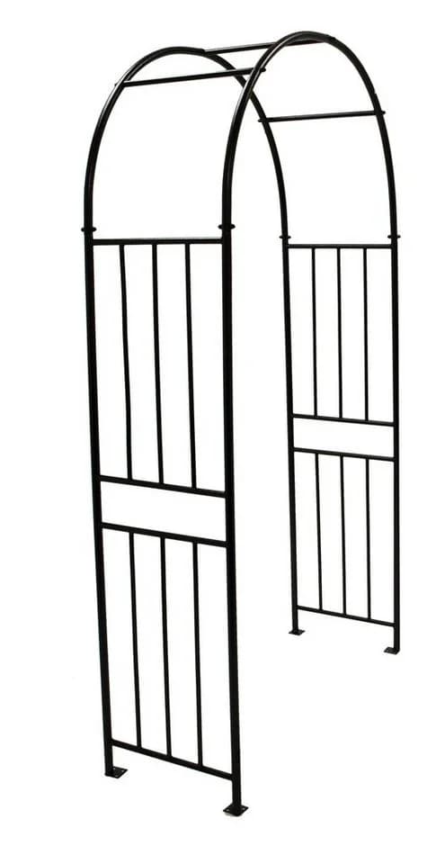 DEGAMO Rosenbogen VERSAILLES Schwarz Metall Hammerschlagoptik - Bild 2