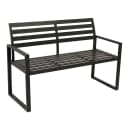 DEGAMO Gartenbank ATLANTA 2-sitzer Aluminium schwarz modern Bild 1