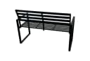 DEGAMO Gartenbank ATLANTA 2-sitzer Aluminium schwarz modern Bild 2