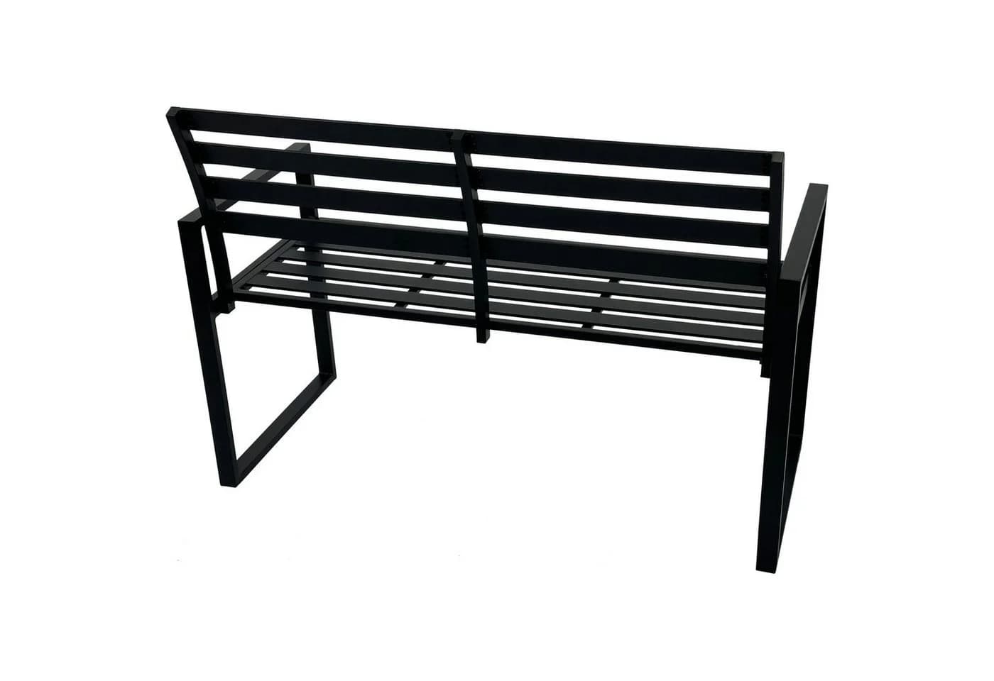 DEGAMO Gartenbank ATLANTA 2-sitzer Aluminium schwarz modern - Bild 2