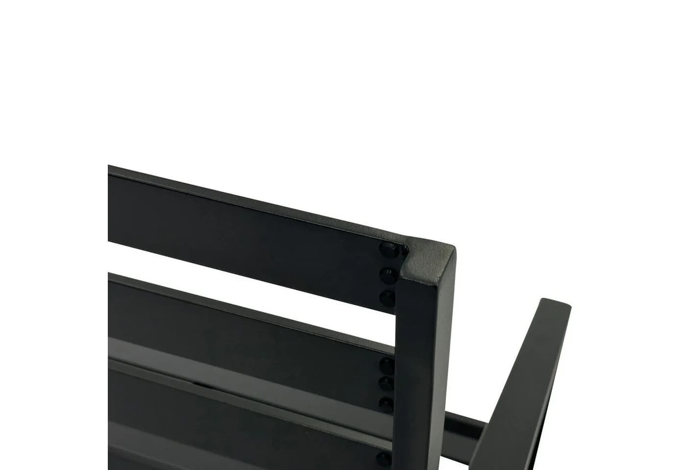 DEGAMO Gartenbank ATLANTA 2-sitzer Aluminium schwarz modern - Bild 4