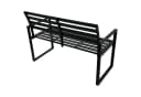 DEGAMO Gartenbank ATLANTA 2-sitzer Aluminium schwarz modern Bild 5