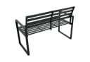 DEGAMO Gartenbank ATLANTA 2-sitzer Aluminium dunkelgrau modern Bild 2