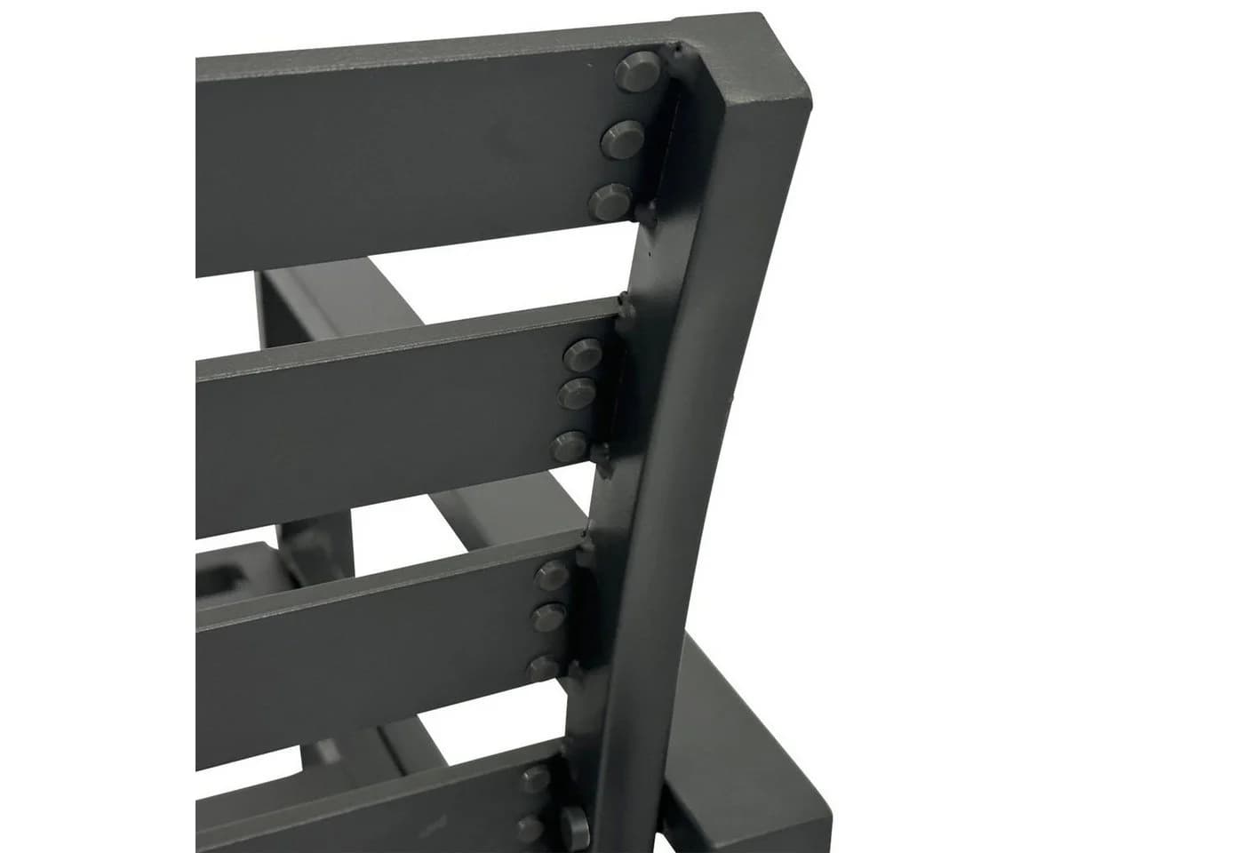 DEGAMO Gartenbank ATLANTA 2-sitzer Aluminium dunkelgrau modern - Bild 4