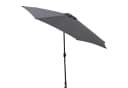 DEGAMO Marktschirm 300cm Grau Knickbar mit Kurbel Bild 2