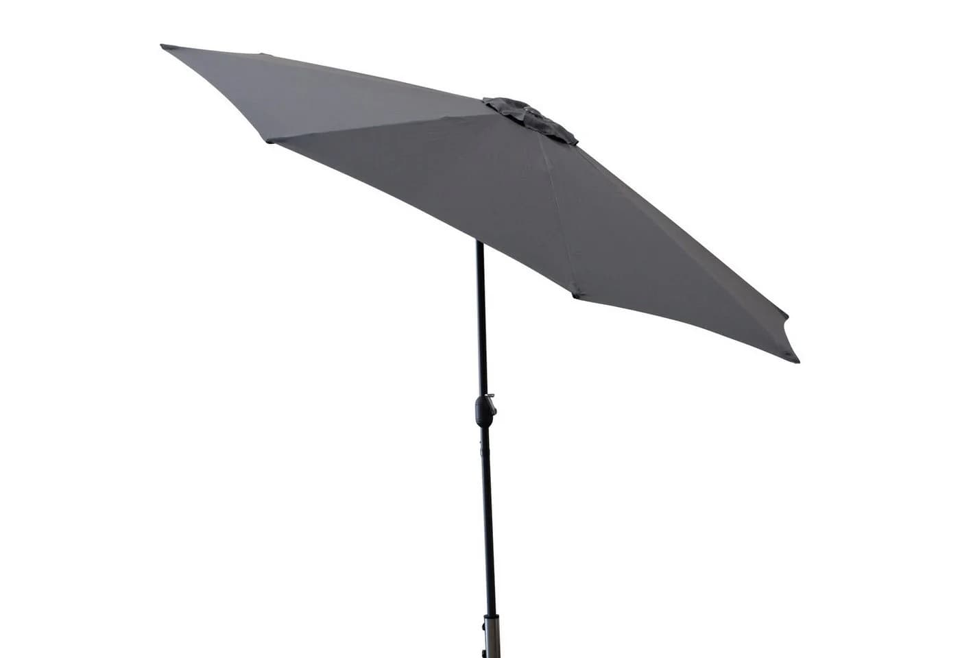 DEGAMO Marktschirm 300cm Grau Knickbar mit Kurbel - Bild 2