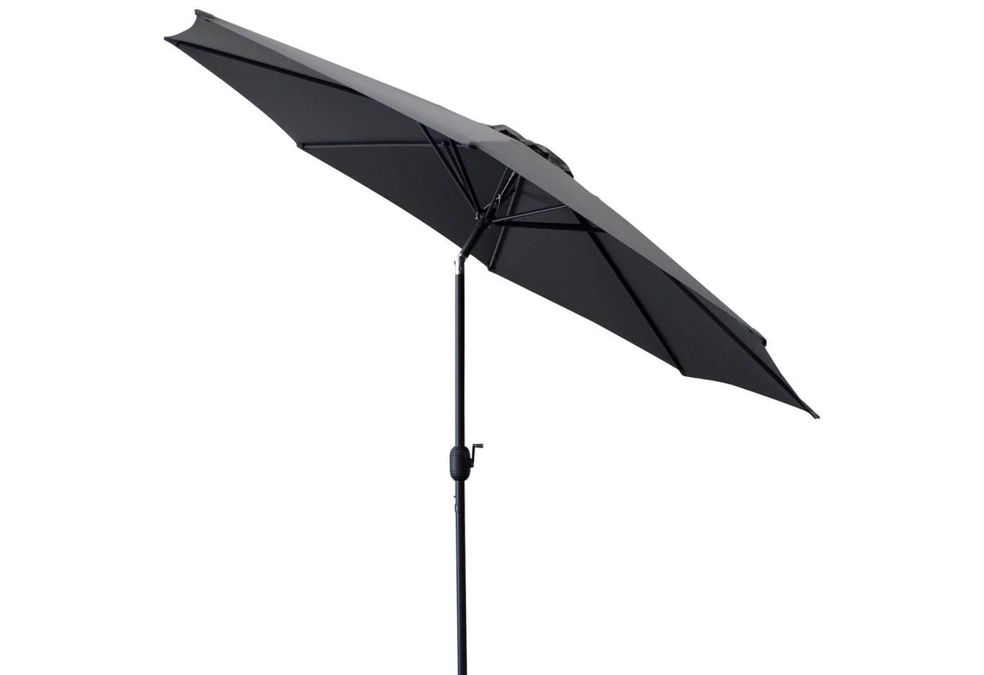 DEGAMO Marktschirm 300cm Grau Knickbar mit Kurbel - Bild 3