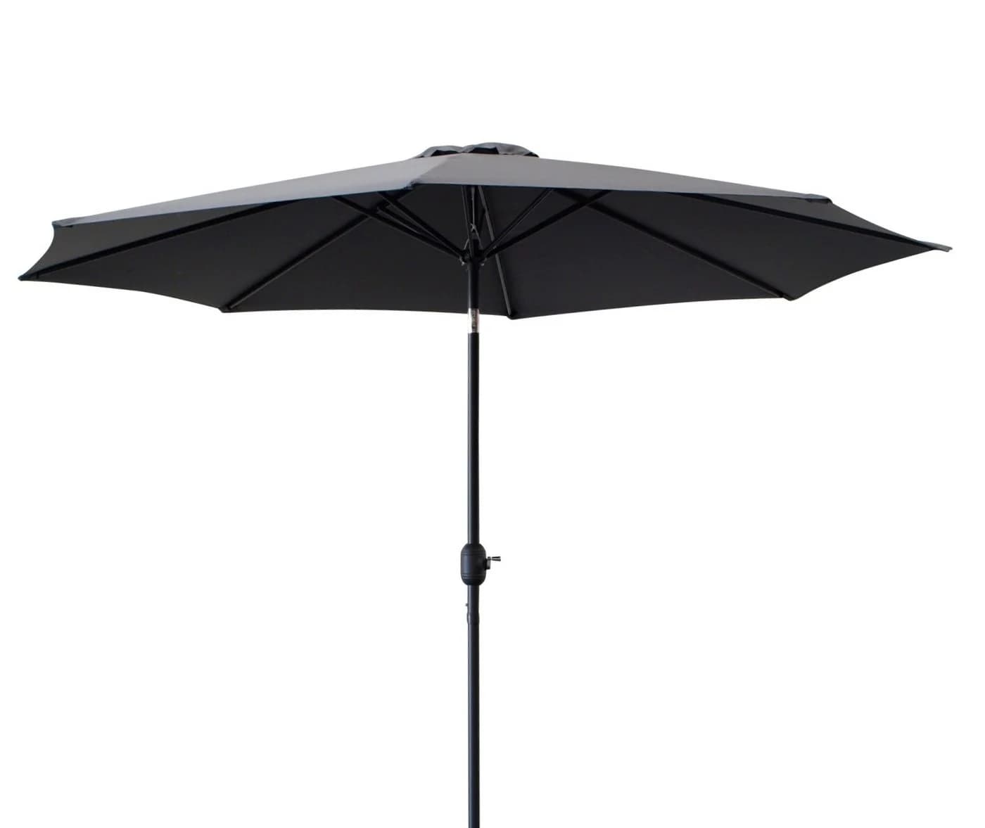 DEGAMO Marktschirm 300cm Grau Knickbar mit Kurbel - Bild 4