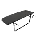 DEGAMO Balkonhängetisch 120x40cm Metall Polyrattan Schwarz Bild 1