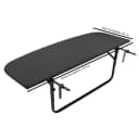 DEGAMO Balkonhängetisch 120x40cm Metall Polyrattan Schwarz Bild 4
