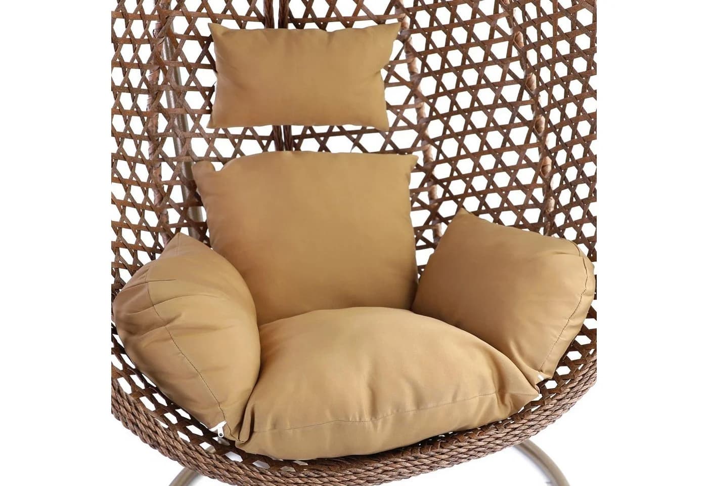 RAMROXX Hängesessel Style XXL Braun mit Gestell und Relaxkissen - Bild 3