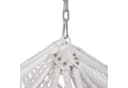 RAMROXX Hängesessel XXL Rattan Korb Weiss mit Relaxkissen Pink Bild 4