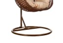 RAMROXX Hängesessel Luxus Style XXL Rattan Braun Beige mit Relaxkissen Bild 5