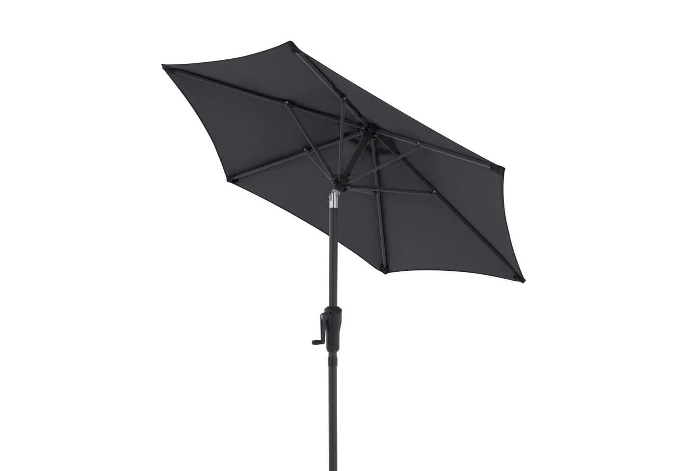 doppler® Sonnenschirm LIFE Lift 180 cm Anthrazit Kurbel
