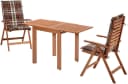 MERXX Balkonset Borkum Braun Eukalyptus Holz 2-Sitzer Bild 1