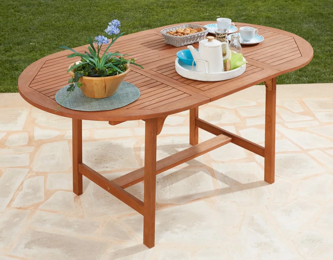 Gartentisch MERXX "Maracaibo" Braun Ausziehbar - Bild 2