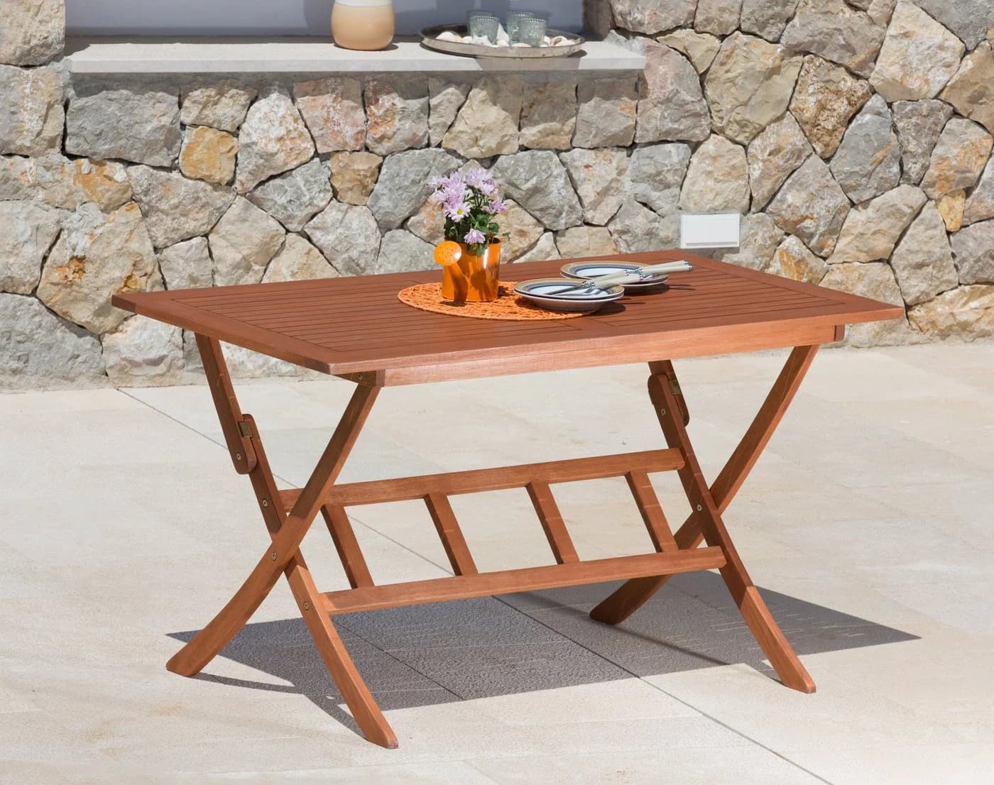Gartentisch aus FSC®-zertifiziertem teilmassivem Holz - Bild 5