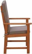 MERXX Gartenstuhl Montana 2er Set Braun Massivholz mit Kissen Bild 4
