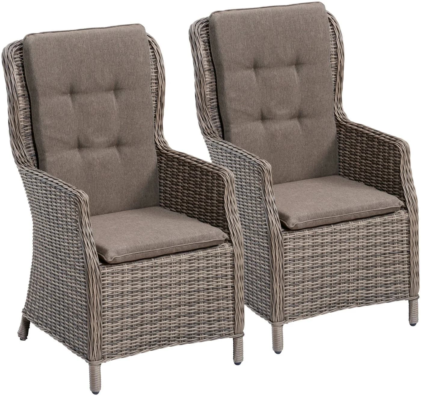 Gartenstuhl MERXX Riviera Beige Polyrattan - Bild 2