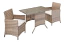 Balkonset MERXX Treviso Braun Beige 2-Sitzer mit Tisch Bild 1
