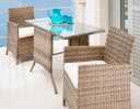 Balkonset MERXX Treviso Braun Beige 2-Sitzer mit Tisch Bild 2