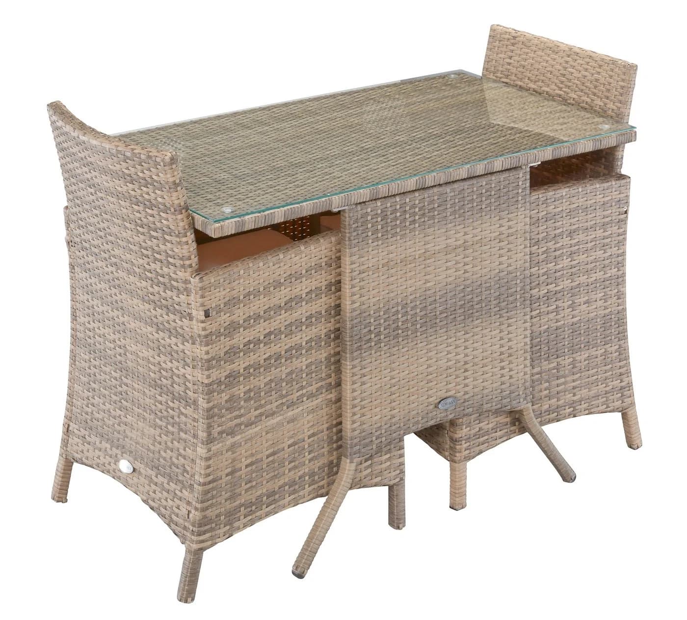 Balkonset MERXX Treviso Braun Beige 2-Sitzer mit Tisch - Bild 5