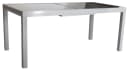 MERXX Gartentisch Amalfi Ausziehbar Hellgrau Glas Aluminium Bild 2