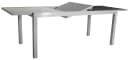MERXX Gartentisch Amalfi Ausziehbar Hellgrau Glas Aluminium Bild 3