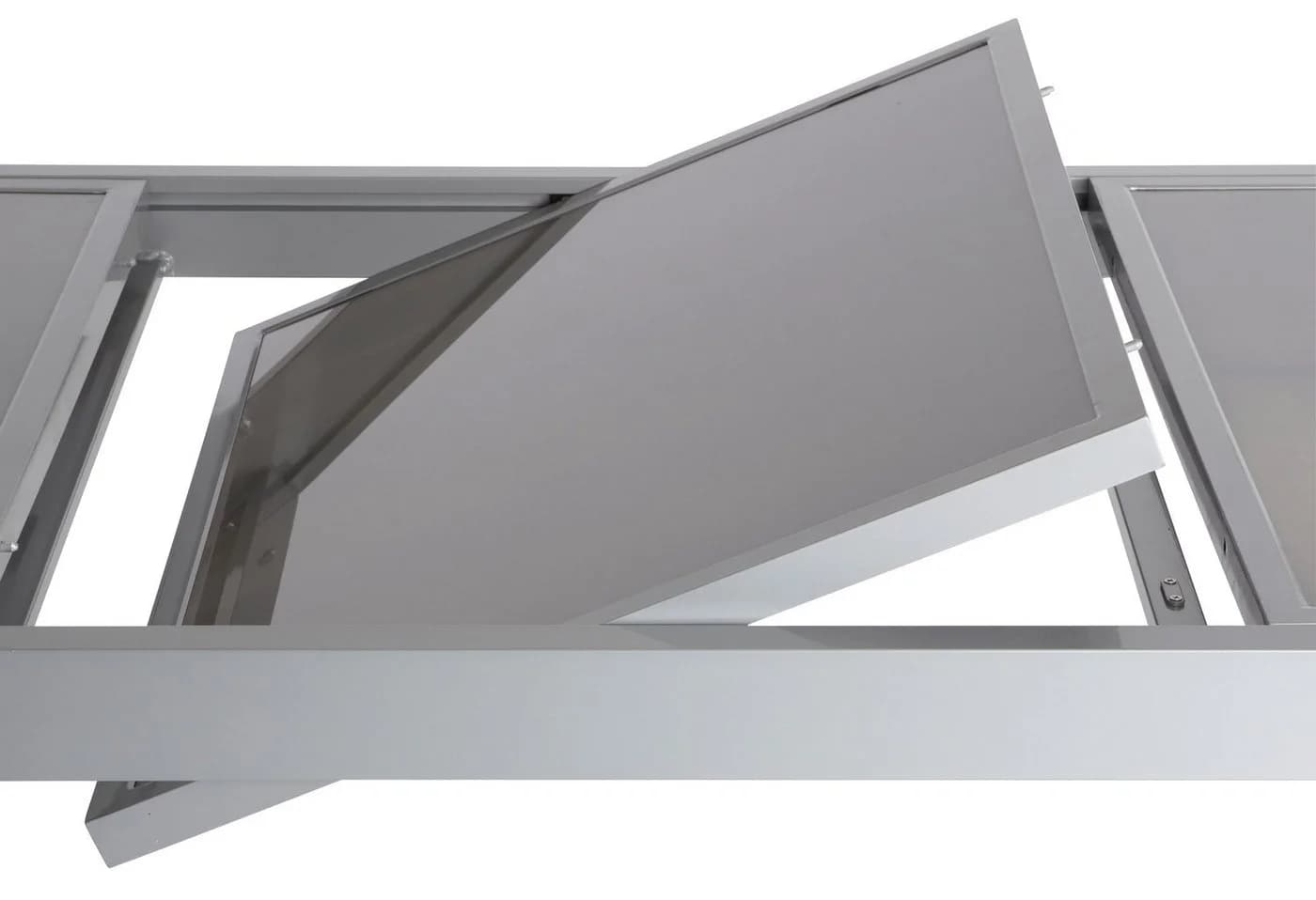 MERXX Gartentisch Amalfi Ausziehbar Hellgrau Glas Aluminium - Bild 5