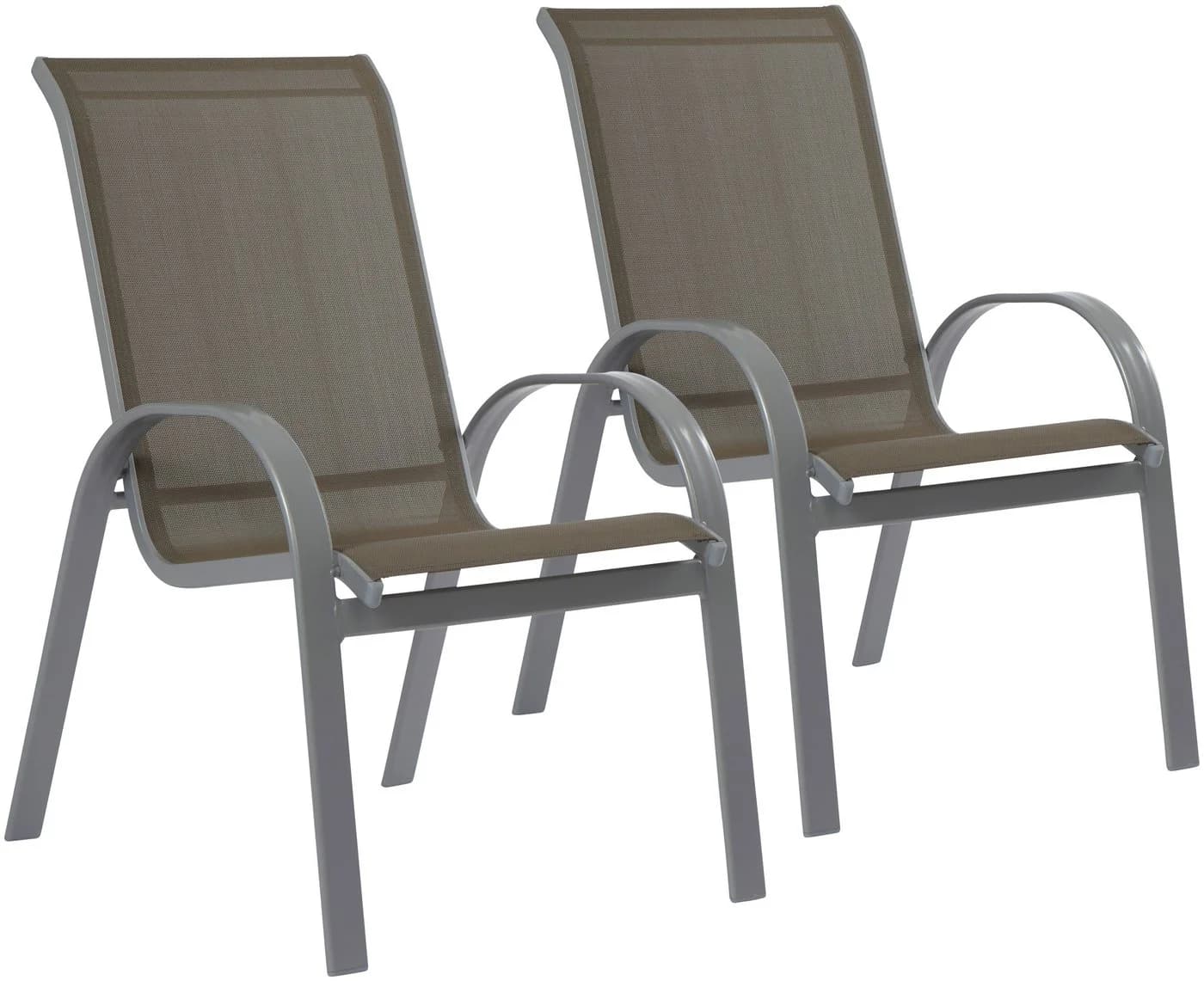 MERXX Garten-Essgruppe Amalfi 6-tlg. Grau Taupe Aluminium