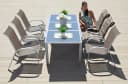 MERXX Garten-Essgruppe Amalfi 6-tlg. Grau Taupe Aluminium Bild 2