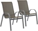 MERXX Gartenstuhl Amalfi 2er Set Grau Stapelbar Bild 1