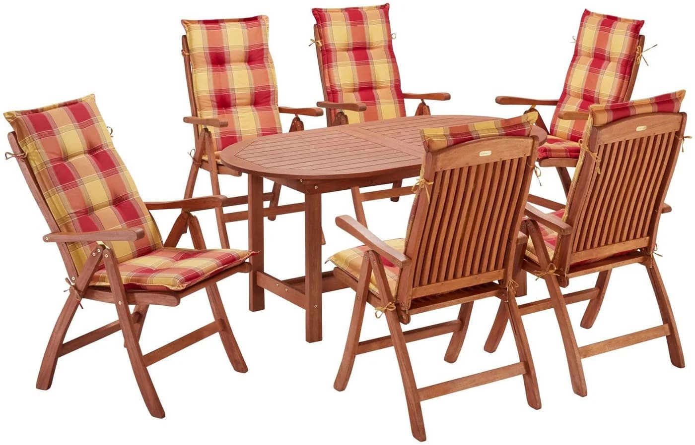 Garten-Essgruppe MERXX "Maracaibo" Braun Eukalyptusholz 6 Personen - Bild 3