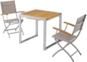MERXX Garten-Essgruppe Naxos Grau Aluminium Akazie Bild 1