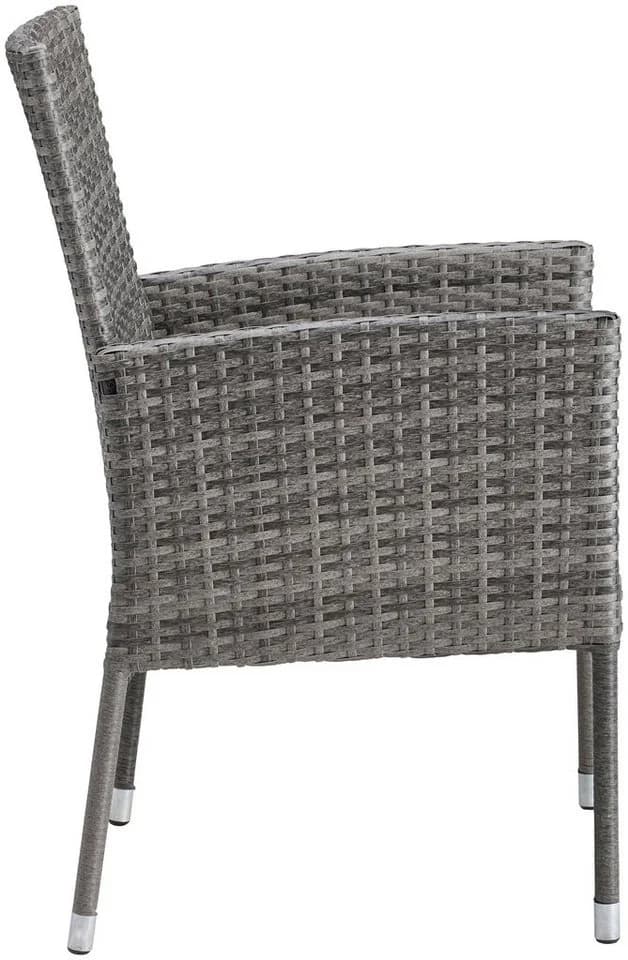 MERXX Garten-Essgruppe Costa Rica Grau 6-tlg. Polyrattan - Bild 5