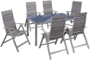 MERXX Garten-Essgruppe Taviano 6-tlg. silber Aluminium Bild 1