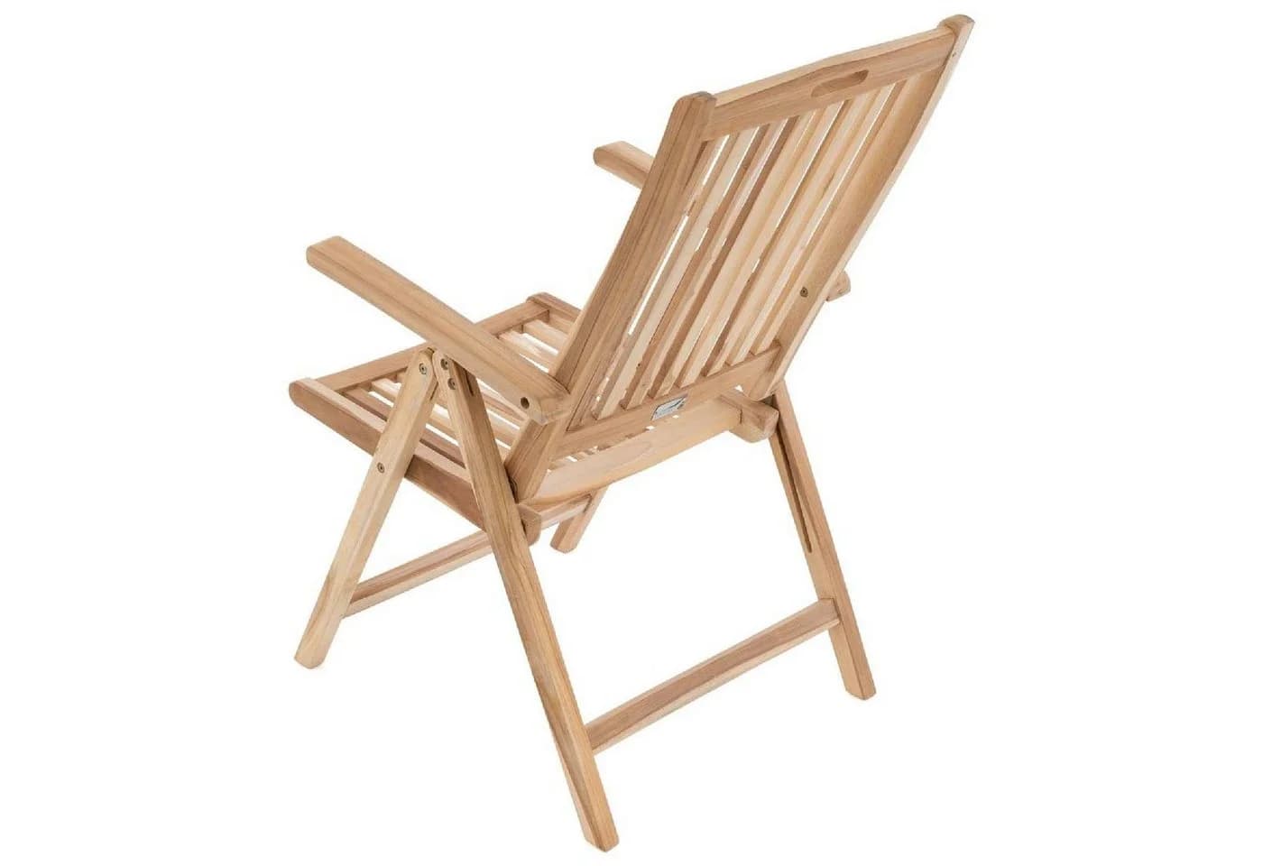 VCM Gartenstuhl Hochlehner Klappstuhl Teak Braun - Bild 2