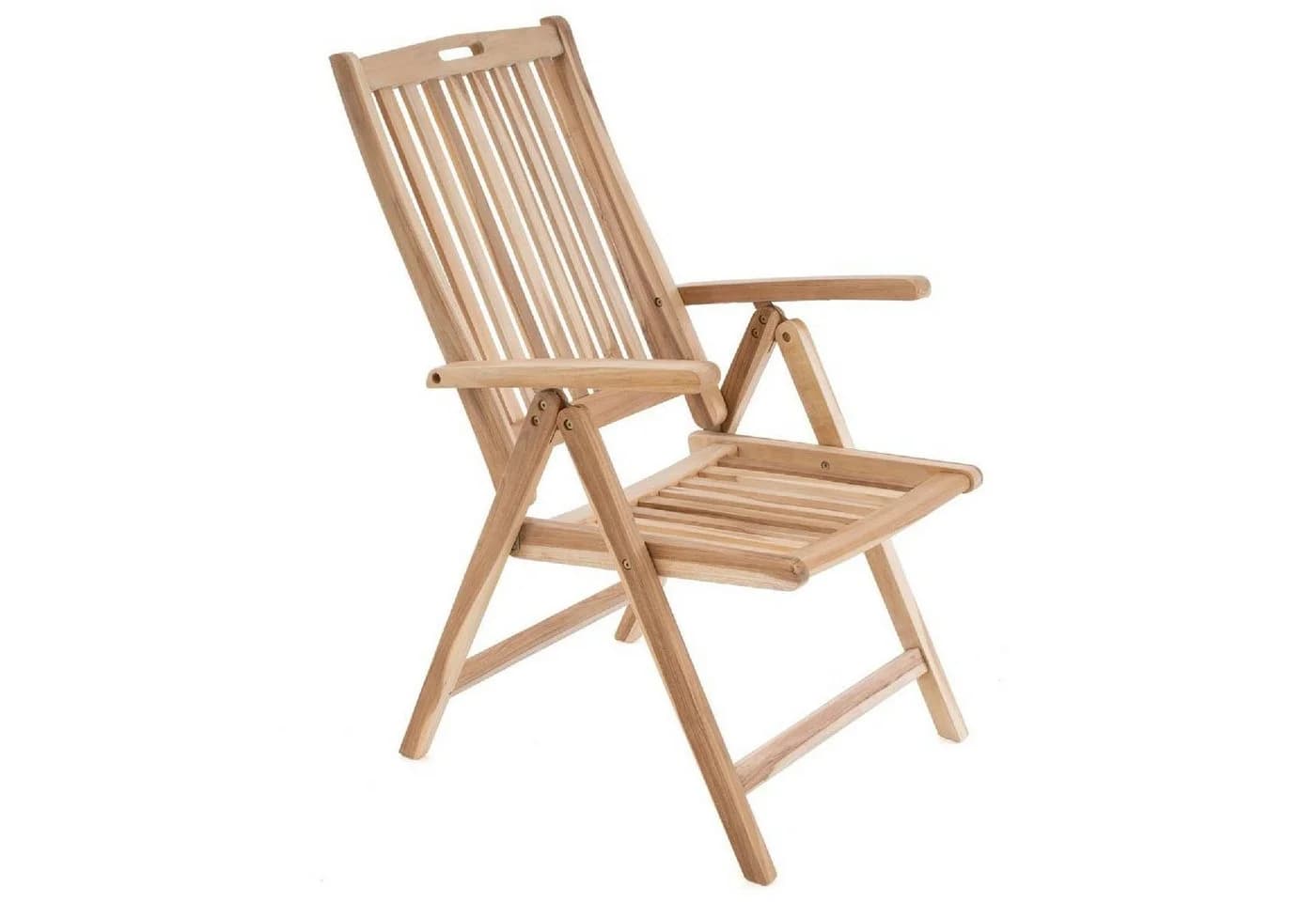 VCM Gartenstuhl Hochlehner Klappstuhl Teak Braun - Bild 4