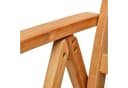 VCM Gartenstuhl Teak Hochlehner Klappstuhl verstellbar braun Bild 2