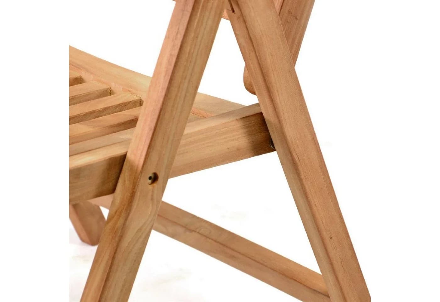 VCM Gartenstuhl Teak Hochlehner Klappstuhl verstellbar braun - Bild 4