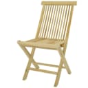 VCM Gartenstuhl Teak Holz Klappstuhl Hochlehner Braun Bild 2