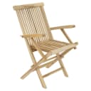 VCM 4er Gartenstuhl Set Hochlehner Klappstuhl Teak Holz Braun Bild 2