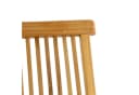 VCM Gartenstuhl Teak Holz Klappbar mit Armlehne Braun Bild 2