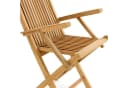 VCM Gartenstuhl Teak Holz Klappbar mit Armlehne Braun Bild 4