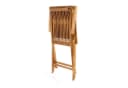 VCM Gartenstuhl Teak Holz Klappbar mit Armlehne Braun Bild 5